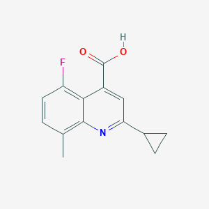 2-Cyclopropyl-5-fluoro-8-methylquinoline-4-carboxylic Acid