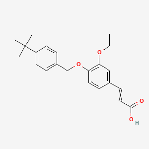 3-[4-(4-tert-Butyl-benzyloxy)-3-ethoxy-phenyl]-acrylic acid