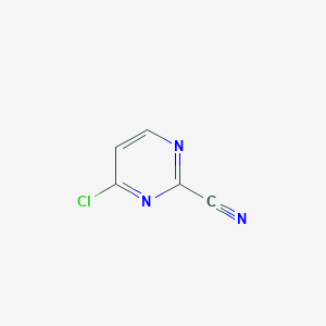 molecular formula C5H2ClN3 B1371975 4-Chloropyrimidine-2-carbonitrile CAS No. 898044-48-9