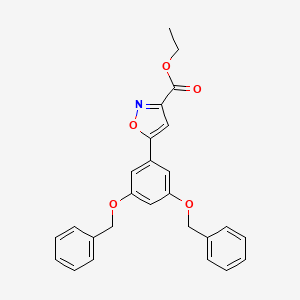 Ethyl 5-(3,5-bis(benzyloxy)phenyl)isoxazole-3-carboxylate