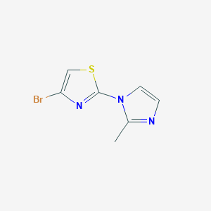 molecular formula C7H6BrN3S B1371979 4-溴-2-(2-甲基咪唑-1-基)噻唑 CAS No. 959237-49-1