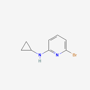 molecular formula C8H9BrN2 B1371980 6-溴-2-环丙胺基吡啶 CAS No. 959237-20-8