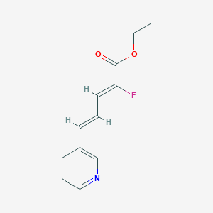 Ethyl 2-Fluoro-5-(3-pyridyl)penta(2-Z,4-E)dienoate