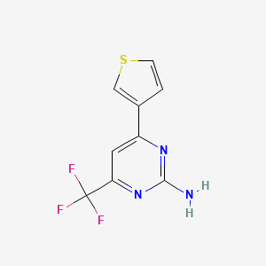 2-Amino-6-(3-thienyl)-4-(trifluoromethyl)pyrimidine