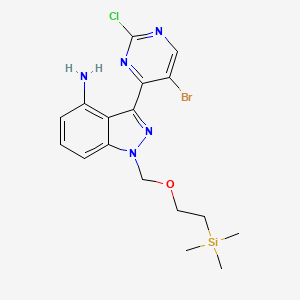 (5-Bromo-2-chloro-4-pyrimidinyl)-1-({[2-(trimethylsilyl)ethyl]oxy}methyl)-1h-indazol-4-amine