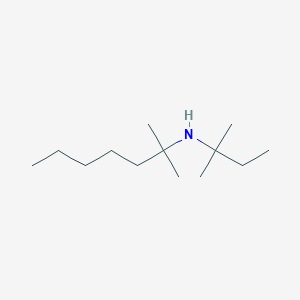 molecular formula C13H29N B13719943 2-methyl-N-(2-methylbutan-2-yl)heptan-2-amine 