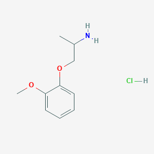 molecular formula C10H16ClNO2 B1371996 1-(2-氨基丙氧基)-2-甲氧基苯盐酸盐 CAS No. 1193390-59-8