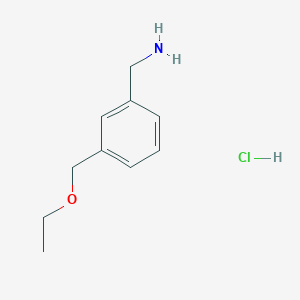 molecular formula C10H16ClNO B1371997 [3-(Ethoxymethyl)phenyl]methanamine hydrochloride CAS No. 1193387-67-5