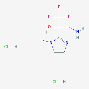 3-amino-1,1,1-trifluoro-2-(1-methyl-1H-imidazol-2-yl)propan-2-ol dihydrochloride