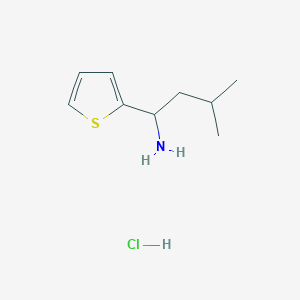 molecular formula C9H16ClNS B1371999 3-甲基-1-(噻吩-2-基)丁烷-1-胺盐酸盐 CAS No. 1193390-55-4