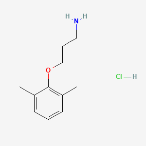 molecular formula C11H18ClNO B1372001 2-(3-Aminopropoxy)-1,3-dimethylbenzene hydrochloride CAS No. 1750-08-9