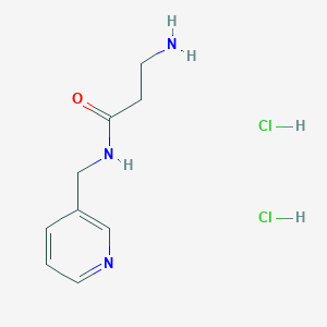3-amino-N-(pyridin-3-ylmethyl)propanamide dihydrochloride