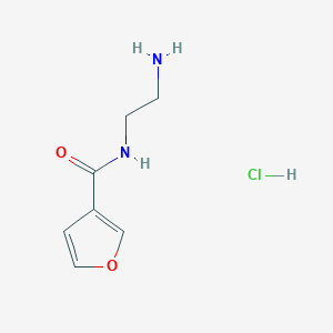 molecular formula C7H11ClN2O2 B1372008 N-(2-氨基乙基)呋喃-3-甲酰胺盐酸盐 CAS No. 1210681-39-2