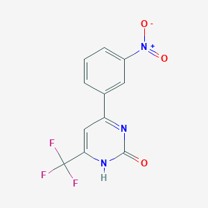 2-Hydroxy-6-(3-nitrophenyl)-4-(trifluoromethyl)pyrimidine