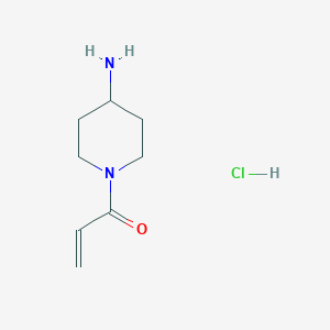 molecular formula C8H15ClN2O B1372012 1-(4-Aminopiperidin-1-yl)prop-2-en-1-one hydrochloride CAS No. 1208943-00-3