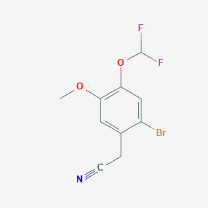 2-[2-Bromo-4-(difluoromethoxy)-5-methoxyphenyl]acetonitrile