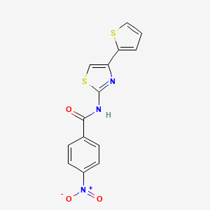 4-Nitro-N-(4-thiophen-2-yl-thiazol-2-yl)-benzamide