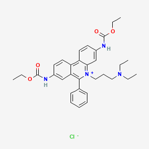 3,8-Bis-ethoxycarbonylamino-5-(3-diethylamino-propyl)-6-phenyl-phenanthridinium Chloride