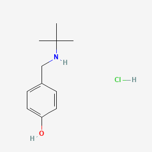 molecular formula C11H18ClNO B1372018 4-[(Tert-butylamino)methyl]phenol hydrochloride CAS No. 1197950-06-3