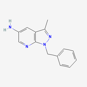 1-benzyl-3-methyl-1H-pyrazolo[3,4-b]pyridin-5-amine