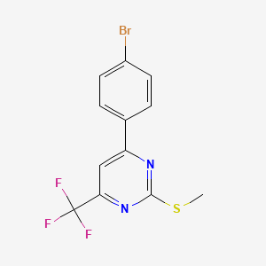 6-(4-Bromophenyl)-2-methylthio-4-(trifluoromethyl)pyrimidine