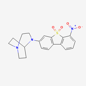 3-(1,4-Diazabicyclo[3.2.2]nonan-4-yl)-6-nitrodibenzo[b,d]thiophene 5,5-Dioxide