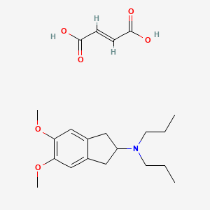 molecular formula C21H31NO6 B13720283 (E)-but-2-enedioic acid;5,6-dimethoxy-N,N-dipropyl-2,3-dihydro-1H-inden-2-amine 