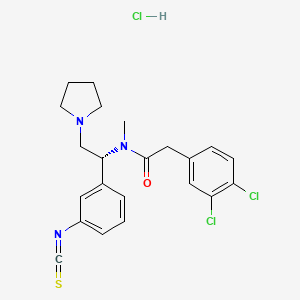 2-(3,4-Dichlorophenyl)-N-methyl-N-[(1S)-1-(3-isothiocyanatophenyl)-2-(1-pyrrolidinyl)ethyl]acetamide . HCl