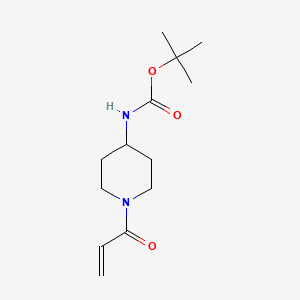 molecular formula C13H22N2O3 B1372031 叔丁基 N-[1-(丙-2-烯酰)哌啶-4-基]氨基甲酸酯 CAS No. 1210749-91-9