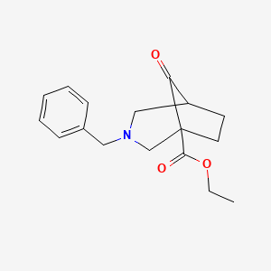 Ethyl 3-benzyl-8-oxo-3-azabicyclo[3.2.1]octane-1-carboxylate