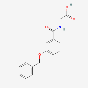 molecular formula C16H15NO4 B1372037 2-{[3-(苯甲氧基)苯基]甲酰氨基}乙酸 CAS No. 1211741-22-8