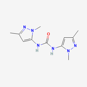 molecular formula C11H16N6O B1372044 1,3-bis(1,3-dimethyl-1H-pyrazol-5-yl)urea CAS No. 1208696-98-3