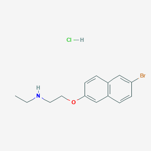 {2-[(6-Bromonaphthalen-2-yl)oxy]ethyl}(ethyl)amine hydrochloride