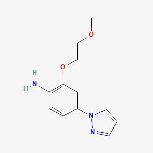 2-(2-Methoxy-ethoxy)-4-pyrazol-1-yl-phenylamine