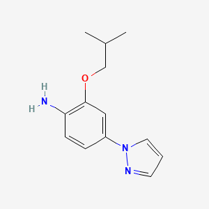 2-Isobutoxy-4-pyrazol-1-yl-phenylamine