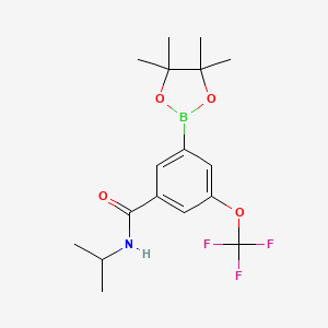 N-Isopropyl-3-(4,4,5,5-tetramethyl-1,3,2-dioxaborolan-2-yl)-5-(trifluoromethoxy)benzamide