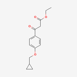 3-(4-Cyclopropylmethoxyphenyl)-3-oxopropionic acid ethyl ester