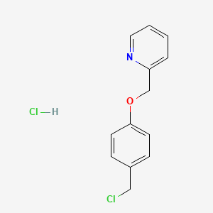 molecular formula C13H13Cl2NO B1372048 2-[4-(氯甲基)苯氧基甲基]吡啶盐酸盐 CAS No. 1208739-07-4