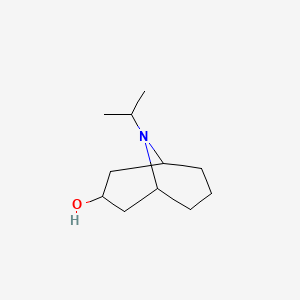 molecular formula C11H21NO B1372053 9-(Propan-2-yl)-9-azabicyclo[3.3.1]nonan-3-ol CAS No. 1195148-85-6