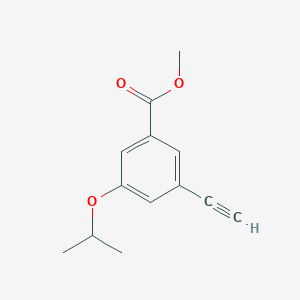 molecular formula C13H14O3 B13720530 Methyl 3-ethynyl-5-isopropoxybenzoate 