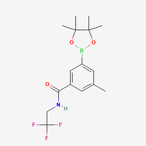 3-Methyl-5-(4,4,5,5-tetramethyl-1,3,2-dioxaborolan-2-yl)-N-(2,2,2-trifluoroethyl)benzamide