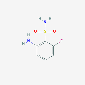 molecular formula C6H7FN2O2S B1372054 2-Amino-6-fluorobenzenesulfonamide CAS No. 1161930-99-9