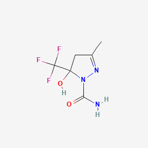 1-Carbamoyl-4,5-dihydro-5-hydroxy-3-methyl-5-(trifluoromethyl)pyrazole