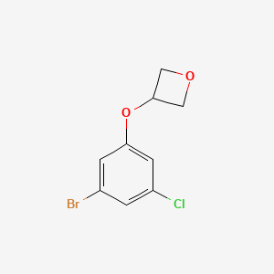 molecular formula C9H8BrClO2 B13720559 3-(3-Bromo-5-chlorophenoxy)oxetane 