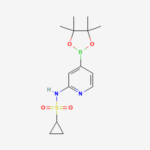 N-[4-(tetramethyl-1,3,2-dioxaborolan-2-yl)pyridin-2-yl]cyclopropanesulfonamide