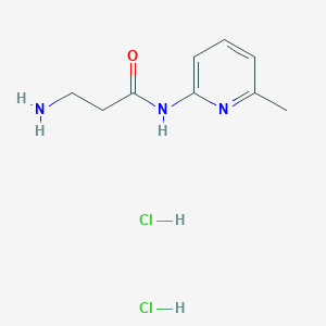 molecular formula C9H15Cl2N3O B1372059 3-氨基-N-(6-甲基吡啶-2-基)丙酰胺二盐酸盐 CAS No. 1208933-86-1