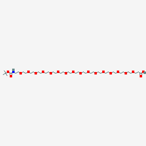 molecular formula C40H79NO20 B13720612 t-Boc-N-amido-PEG16-acid 