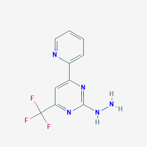 2-Hydrazino-6-(pyridin-2-yl)-4-(trifluoromethyl)pyrimidine