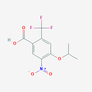 4-Isopropoxy-5-nitro-2-(trifluoromethyl)benzoic acid