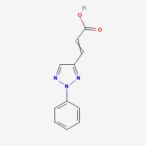 3-(2-Phenyltriazol-4-yl)prop-2-enoic acid